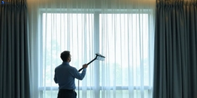Commercial curtain steam cleaning service murgheboluc-vic hotels offices
