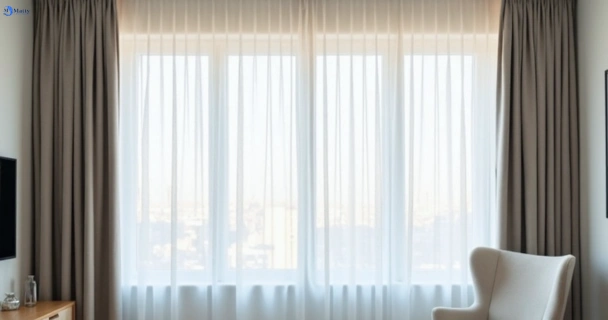 Freshly steam cleaned curtains in murgheboluc-vic QLD